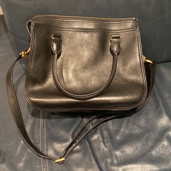 Lk New Fossil Ryder Satchel Animal Print Calf Hair - Picture 5 of 7